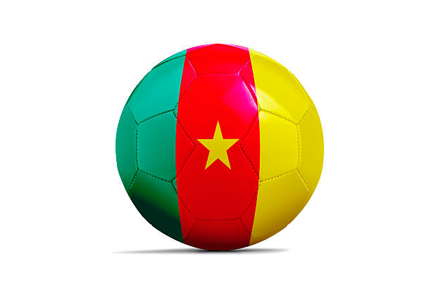 istock Soccer balls with teams flags,  Brazil 2014. Cameroon 487160565