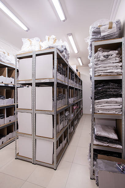 istock Stillages in the storeroom 487166224