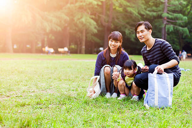 istock Family having a walk outdoors in summer, Tokyo 487168148
