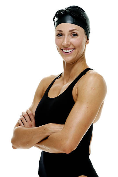istock Happy female swimmer 487168786