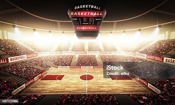 Basketball Arena Stock Photo - Download Image Now - Basketball - Sport, Sports Court, Stadium