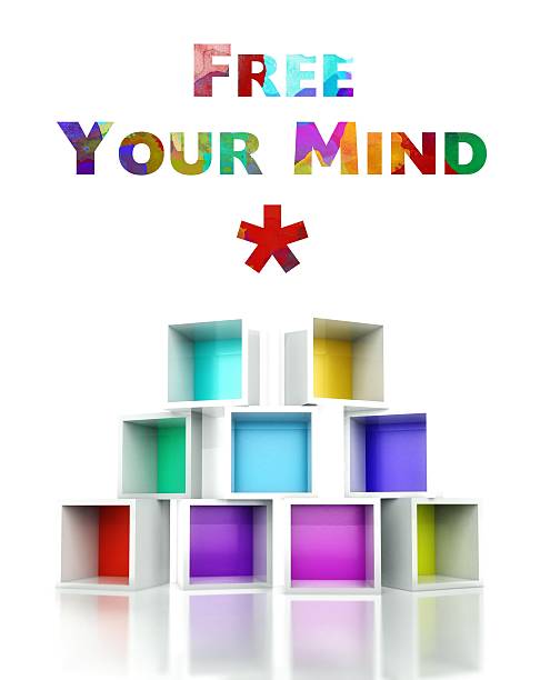 istock Free your mind, colorful 3d design illustration 487172911