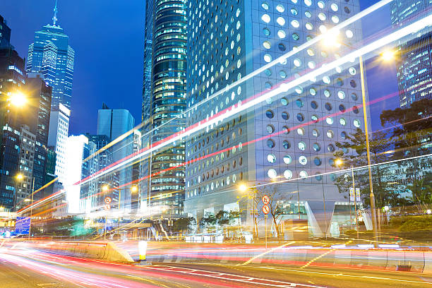 istock traffic through downtown HongKong 487173417