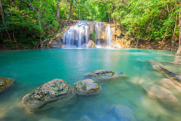 water fall Fairy Forest stock photo