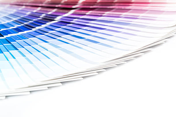 istock Open Pantone sample colors catalogue. 487173881