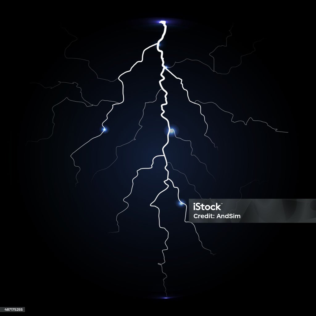 Lightning Background Generic Lightning Background Stock Illustration - Download Image Now - Abstract ...