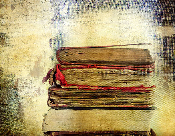 istock Vintage background with old books. Back to school 487176200