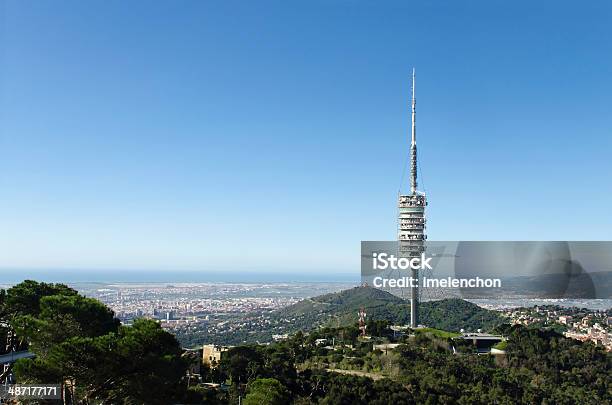 Foster Tower In Barcelona Stock Photo - Download Image Now - Barcelona - Spain, Tower, Antenna - Aerial