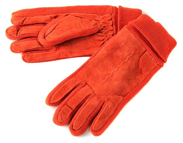 istock leather women's gloves isolated on white 487177612