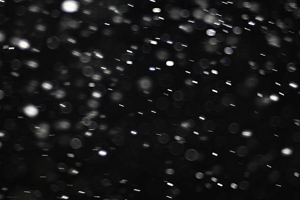 istock Abstract black white snow texture on black background for overlay 487177874