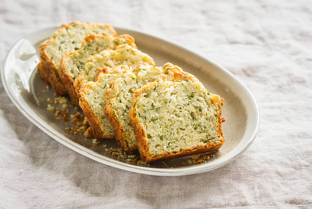 istock cake with cheese and herbs on an oval plate 487177972