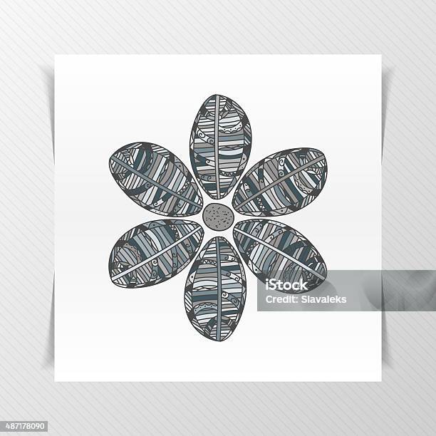 Basic Flower Pattern Single Single Flower Pattern Stock Illustration - Download Image Now - 2015 ...