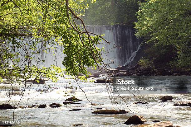 Vickery Creek Waterfall Stock Photo - Download Image Now - Atlanta - Georgia, Bush, Dam