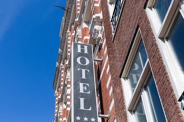 istock Facade  hotel in Amsterdam, The Netherlands 487181148