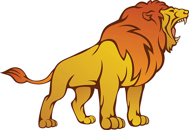 illustrazioni stock, clip art, cartoni animati e icone di tendenza di arrabbiato leone - pride of lions