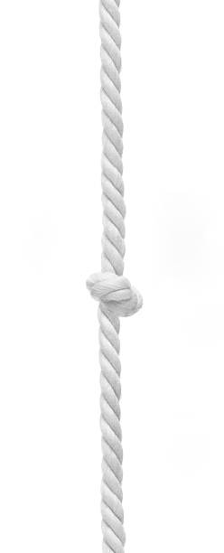 istock Braided rope with a central knot 487187222
