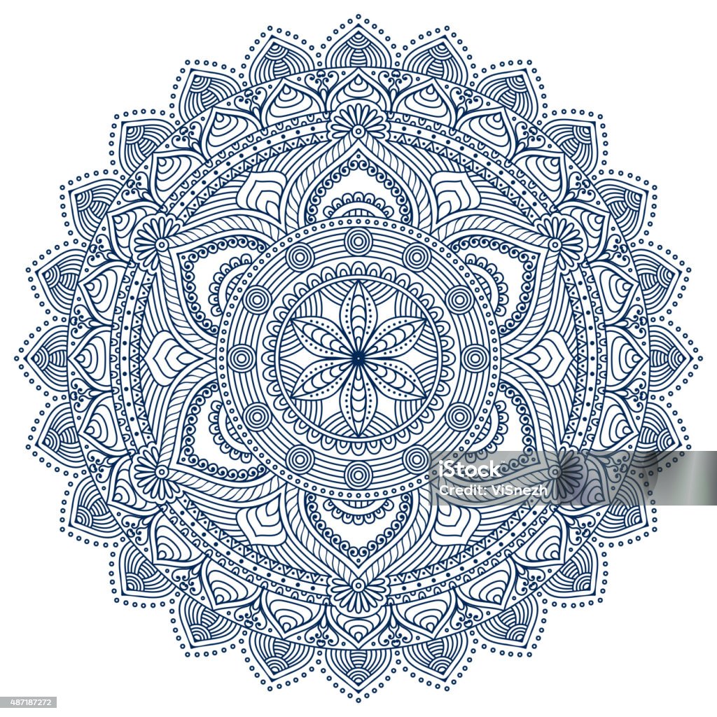 Mandala Mandala. Vintage decorative elements. Hand drawn background. Islam, Arabic, Indian, ottoman motifs. 2015 stock vector