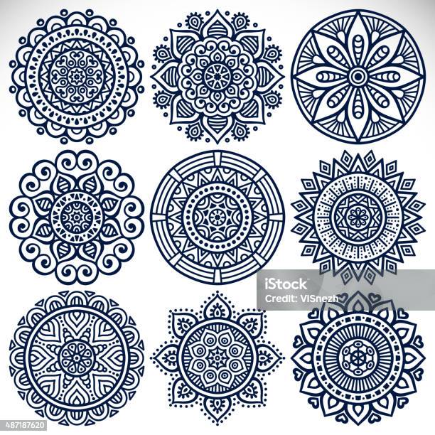 Mandala Stock Illustration - Download Image Now - 2015, Abstract, Arts Culture and Entertainment