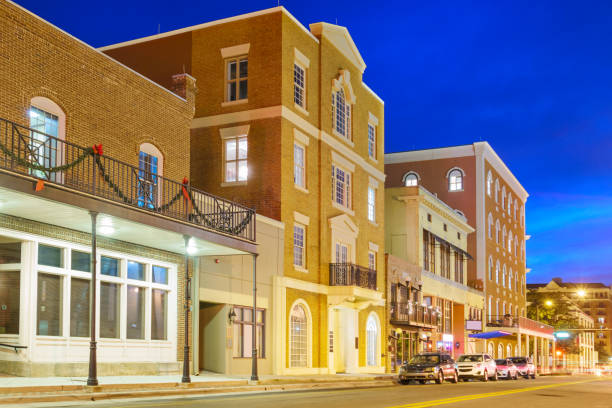 istock Tallahassee Florida Downtown College Avenue with Restaurants 487190574