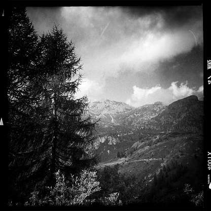 Dolomiti Alps. Black and White