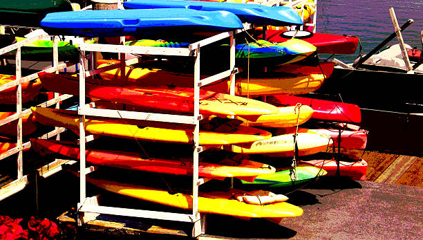 istock Kayaks of color 487191796