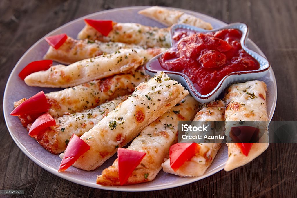 Cheesy Breadsticks Witch Fingers Cheesy Breadsticks Witch Fingers for Halloween Party 2015 Stock Photo