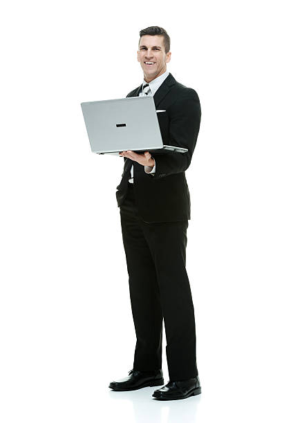 istock Businessman carrying laptop 487195370
