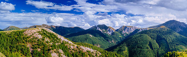 istock Fantastic sunset in the mountains of Ukraine. 487196288