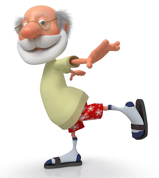 324 Cartoon Of The Crazy Old Man Stock Photos, Pictures & Royalty-Free  Images - iStock