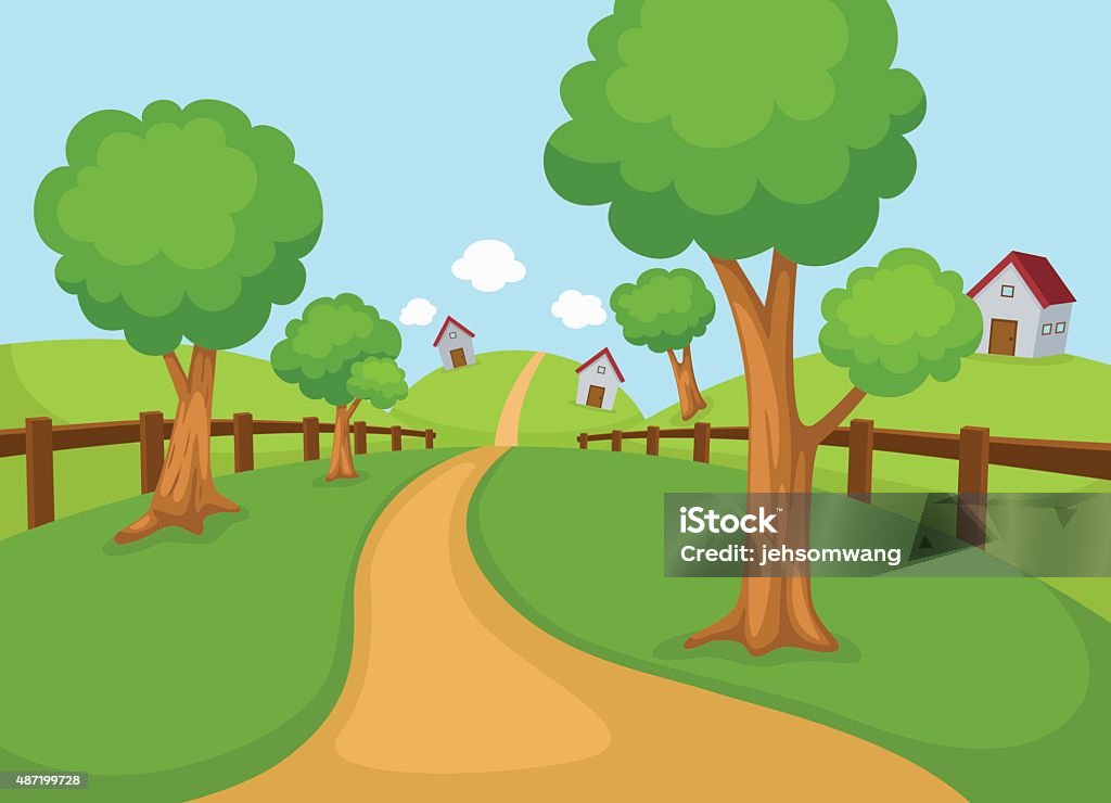 Easy Rural Vector Rural Landscape Vector Stock Illustration - Download Image Now - 2015 ...