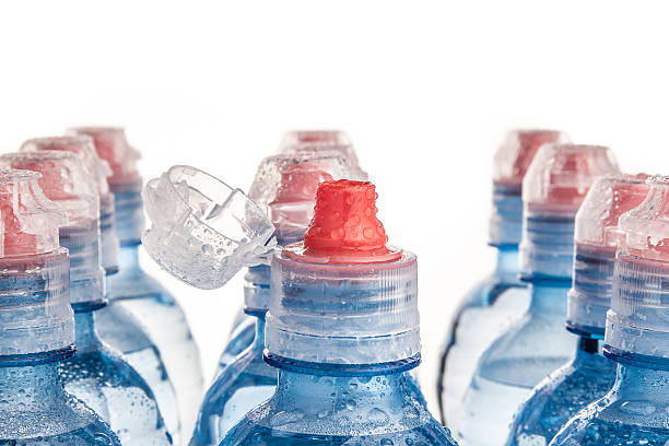istock Plastic bottle of drinking water isolated on white 487200689