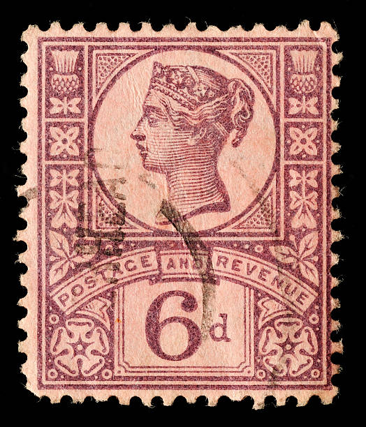 istock Queen Victoria British Postage Stamp 487201485