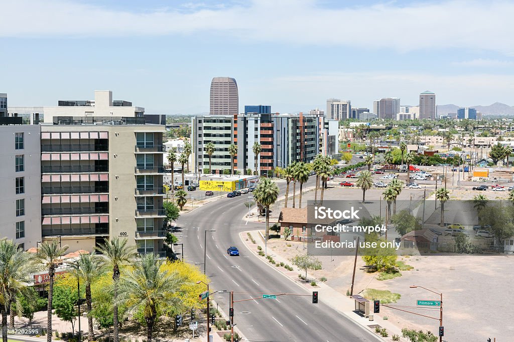 El centro de la ciudad de Phoenix, Arizona - Foto de stock de Aire libre libre de derechos