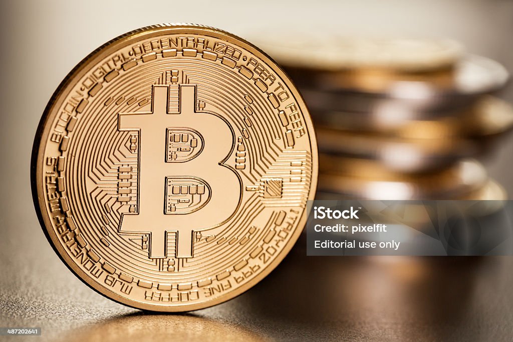 Bitcoins - Foto stock royalty-free di Bitcoin