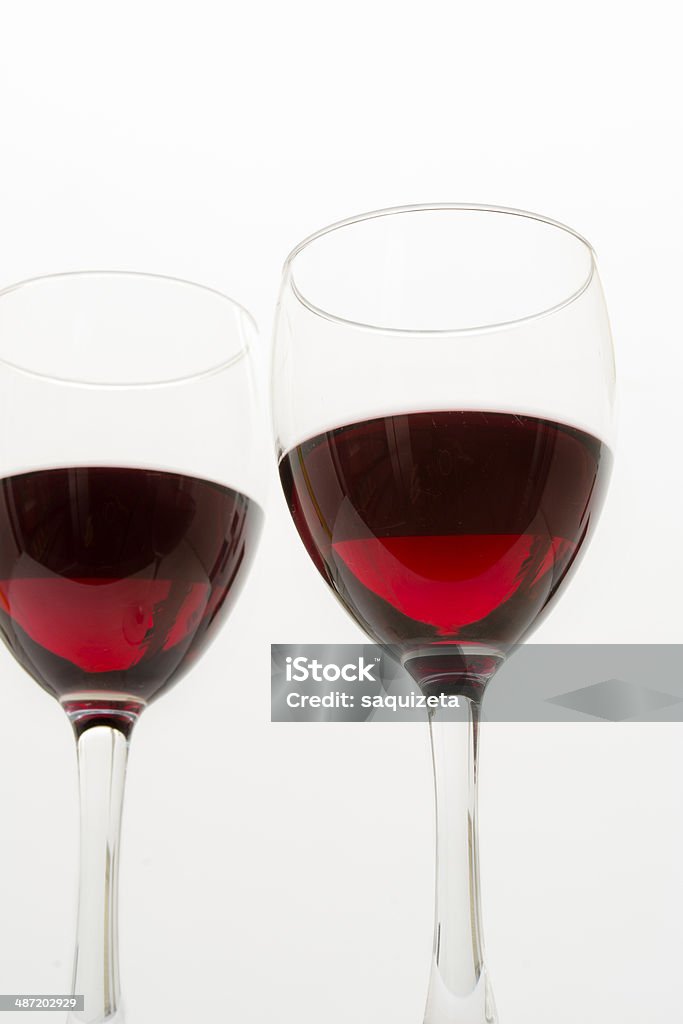 Gläser Rotwein - Lizenzfrei Alkoholisches Getränk Stock-Foto