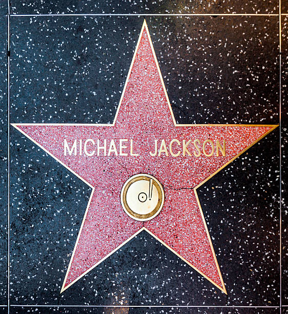 Michael Jacksons Star On Hollywood Walk Of Fame Stock Photo