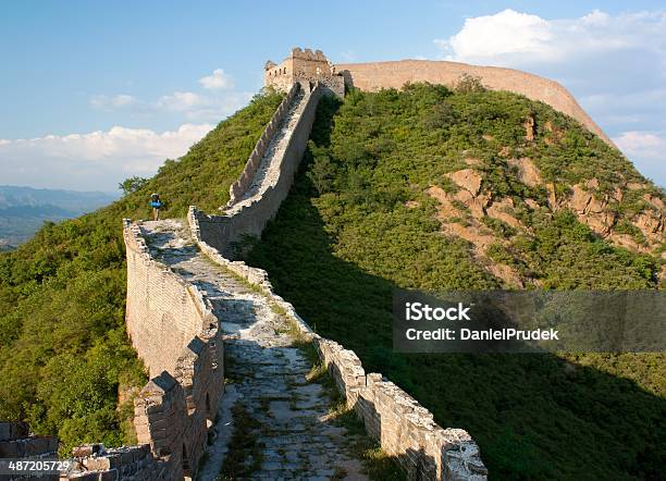 View Of Great Wall Of China Located In Hebei Province Stock Photo - Download Image Now