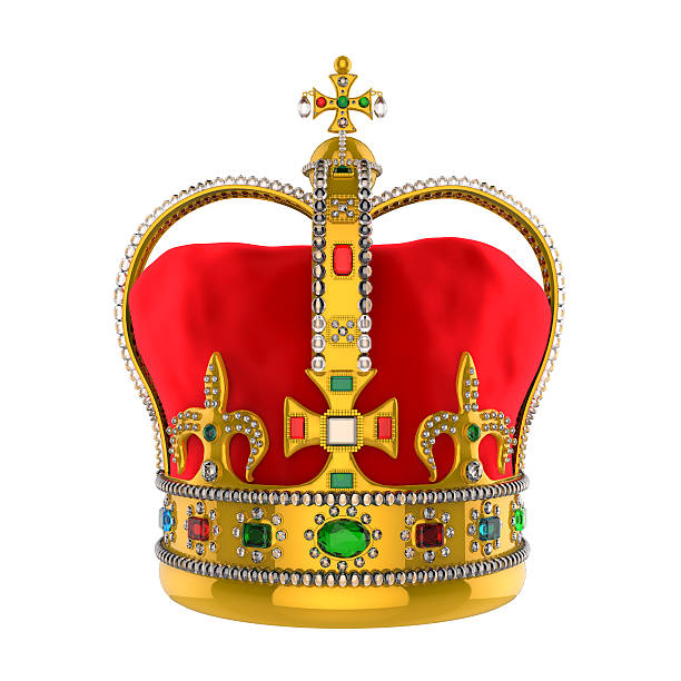 istock Gold Royal Crown with Jewels 487206611