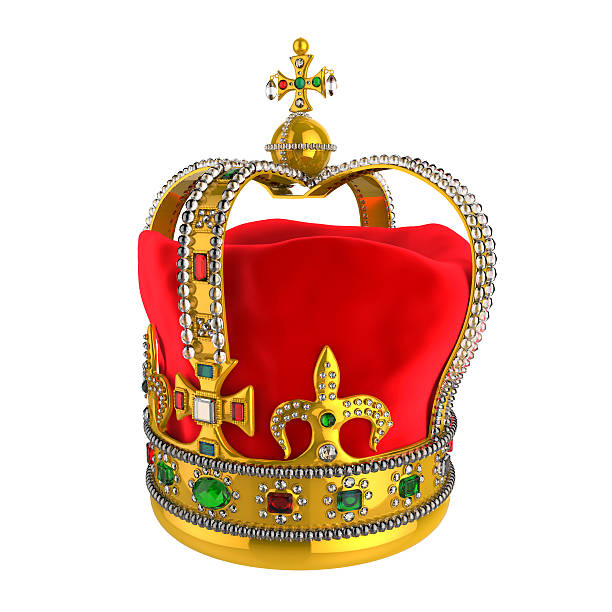 istock Gold Royal Crown with Jewels 487206615