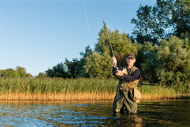 istock Fly Fisherman Casting Out His Line 487207066