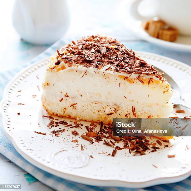 Delicious Piece Of Cheese Cake Stock Photo - Download Image Now - Baked, Baked Pastry Item, Cake