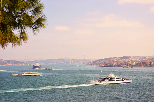 Bosphorus in the morning in Istanbul, Turkey