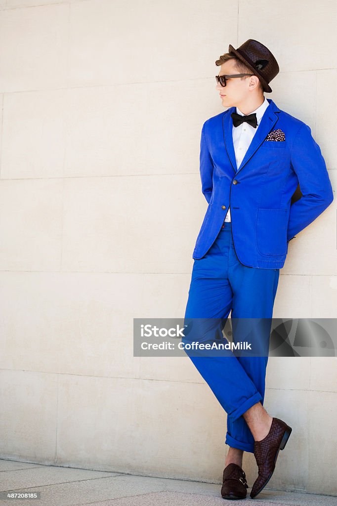 Outdoor shot of young fashionable guy Men Stock Photo