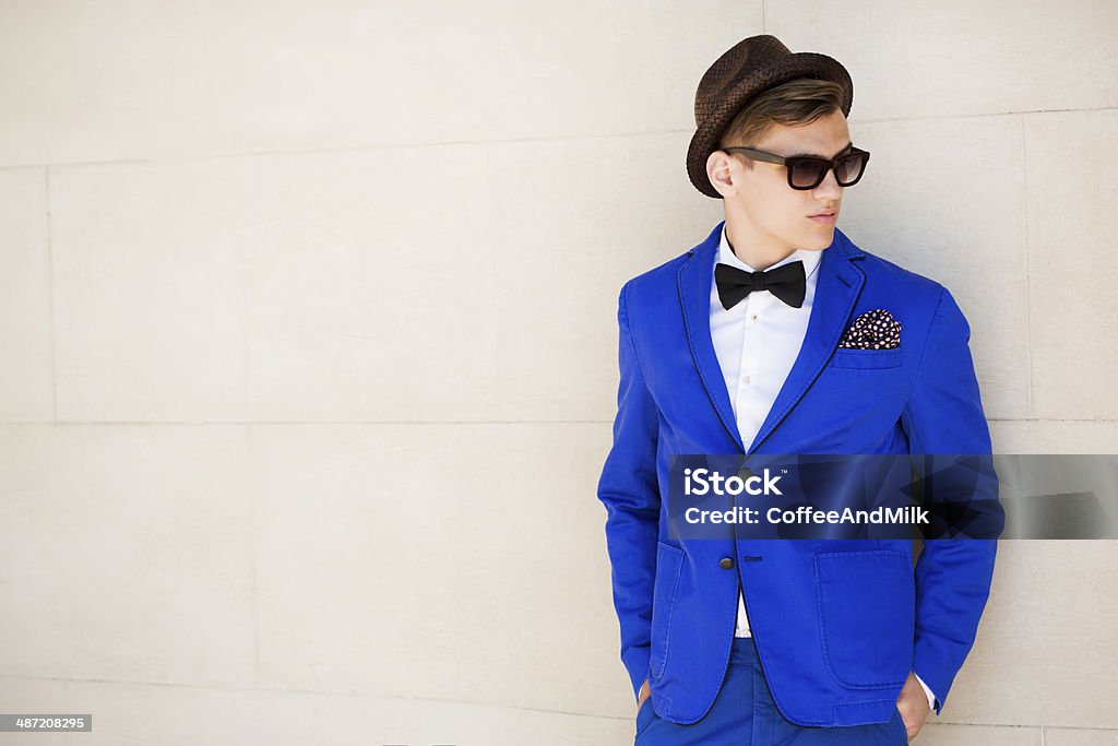 Outdoor shot of young fashionable guy Men Stock Photo