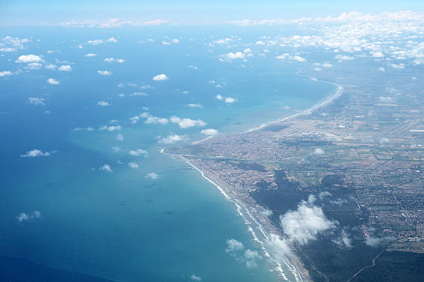 istock High view on ocean coast and sky 487209660