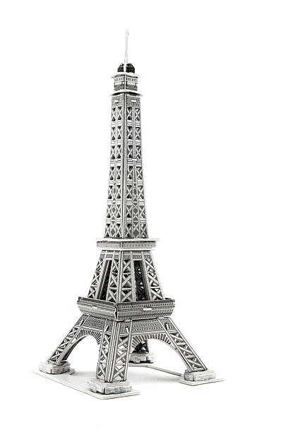 istock souvenir from paper Eiffel Tower Paris on white background 487220064