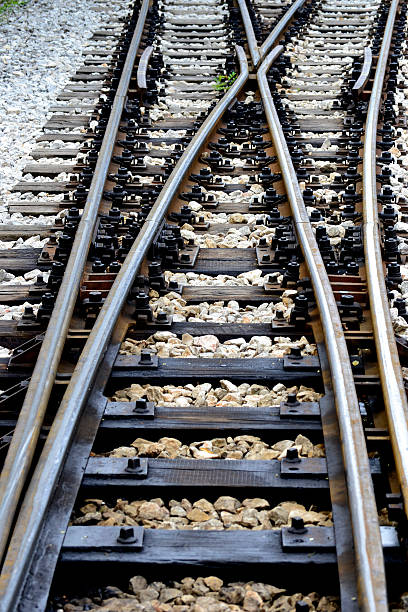 istock old railroad tracks crossing 487221120