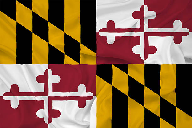 istock Waving Maryland State Flag 487221533