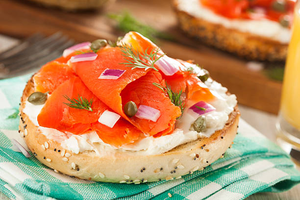 istock Homemade Bagel and Lox 487222201