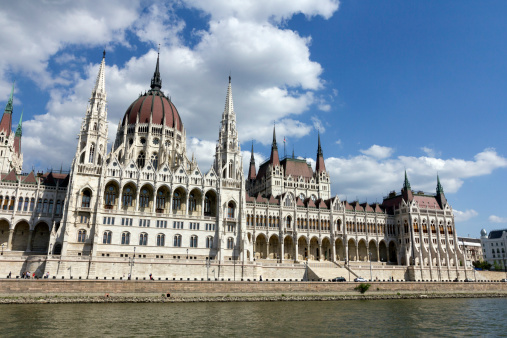 The famous Hungarian Parliament Building in Budapest, Hungary